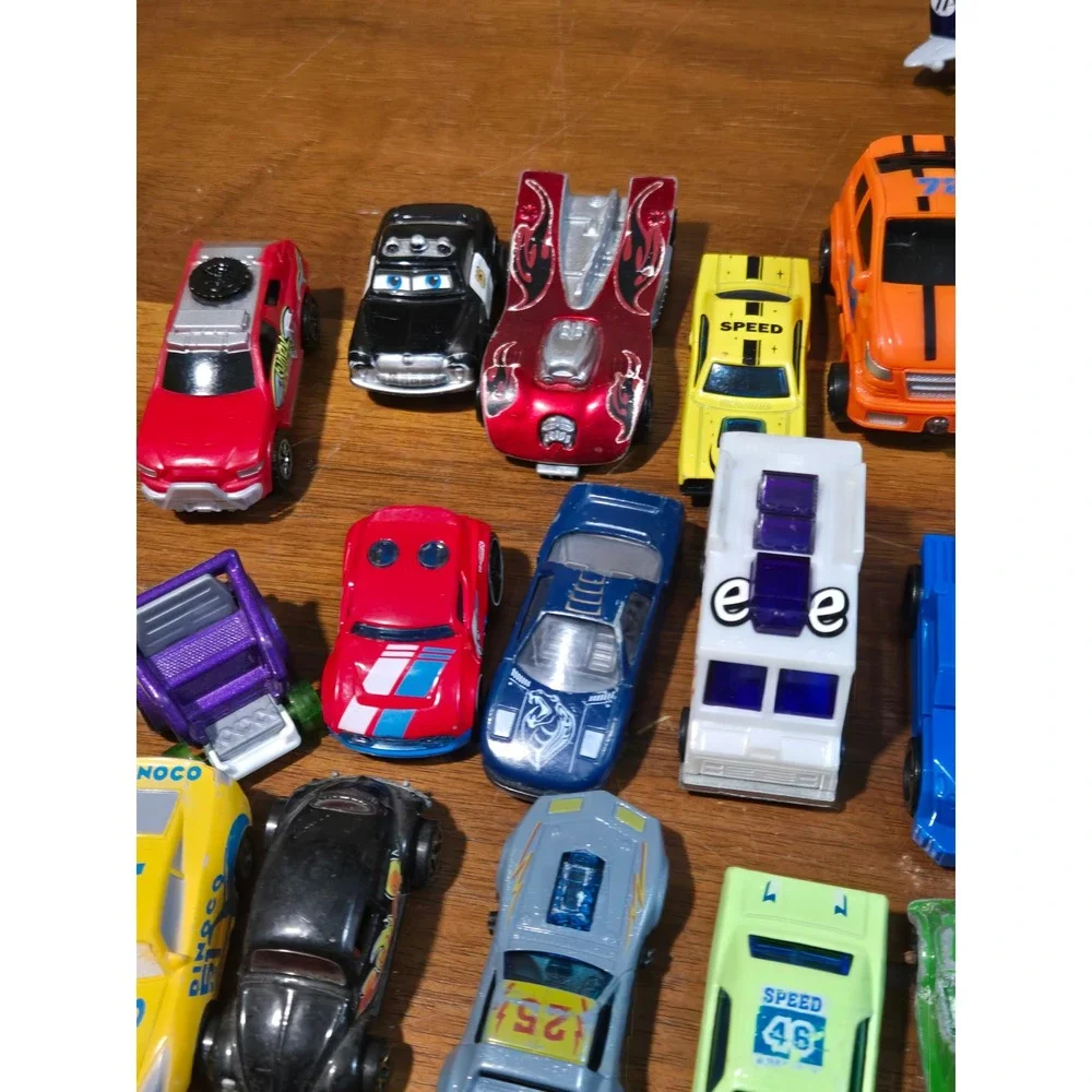 Mixed Toy Vehicle Lot 40+ Pc Hot Wheels Disney Cars Motorcycles Plane Trucks